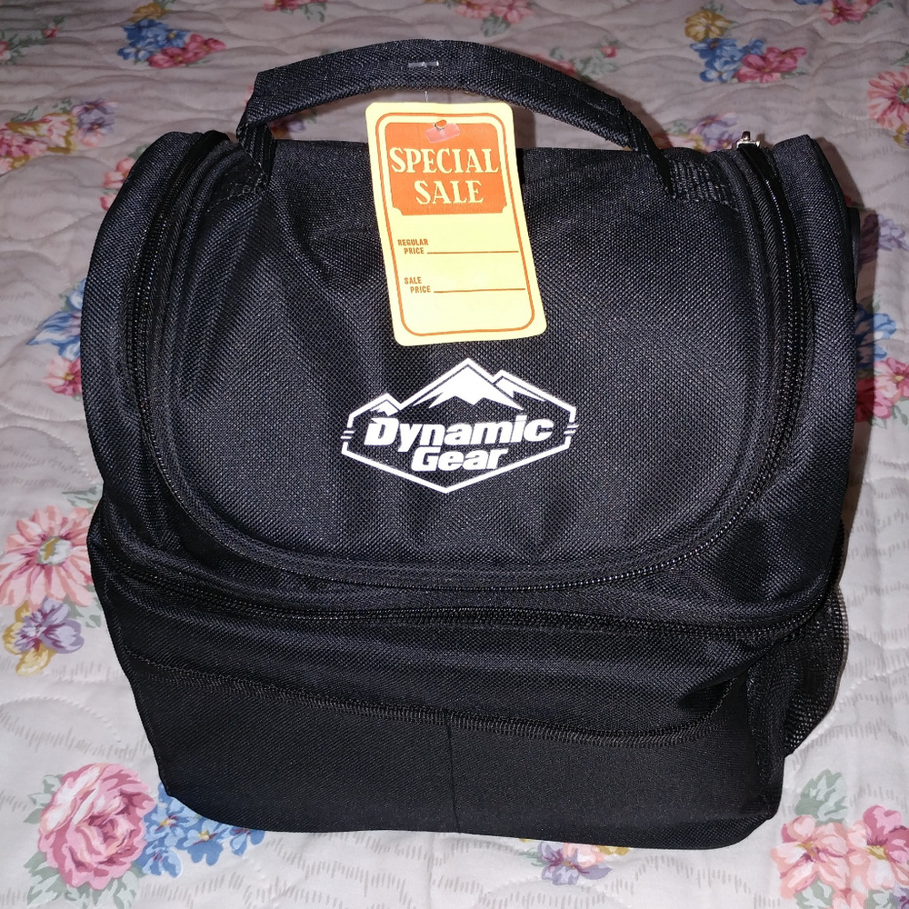 Dynamic Gear Lunch Box Tote Bag Black New